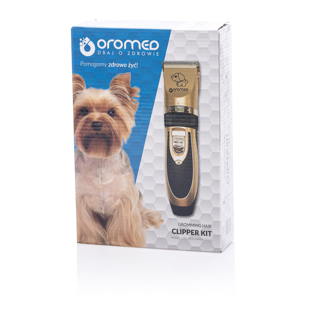 Oromed ORO-PET CLIPPER GOLD mājdzīvnieku matu griešanas mašīna цена и информация | Kopšanas līdzekļi dzīvniekiem | 220.lv