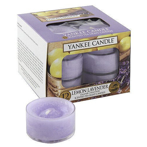 Yankee Svece Lemon Lavender (lemon with lavender) - Aromatic tea candles (12 gab) 9.8g цена и информация | Sveces un svečturi | 220.lv