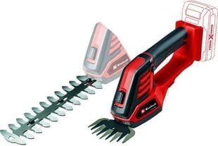 Einhell 3410313 cordless grass shear 8 mm 18 V Lithium-Ion (Li-Ion) Black, Red цена и информация | Кусторезы, ножницы для газона | 220.lv