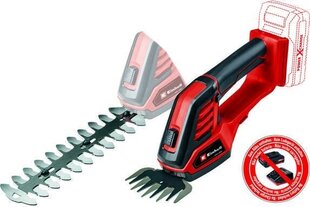 Einhell 3410313 akumulatora zāles šķēres 8 mm 18 V litija jonu (litija jonu) melna, sarkana cena un informācija | Dzīvžogu un zāles šķēres | 220.lv