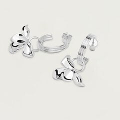 Красивые серебряные серьги кольца Pdpaola Ivy Silver AR02-185-U цена и информация | Серьги | 220.lv