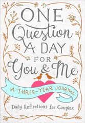 One Question a Day for You & Me: Daily Reflections for Couples: A Three-Year Journal cena un informācija | Pašpalīdzības grāmatas | 220.lv