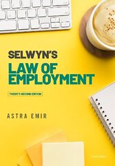 Selwyn's Law of Employment 22nd Revised edition цена и информация | Книги по экономике | 220.lv