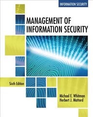 Management of Information Security 6th edition cena un informācija | Ekonomikas grāmatas | 220.lv
