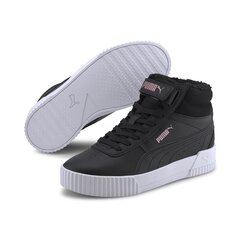 Sporta apavi sievietēm Puma Carina Mid FUR JR Puma Black Rose 30968301, melni cena un informācija | Sporta apavi sievietēm | 220.lv