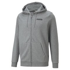 Мужская толстовка Puma ESS FZ Hoody FL M Medium Grey Heat 84724202, серый цена и информация | Puma Одежда, обувь и аксессуары | 220.lv