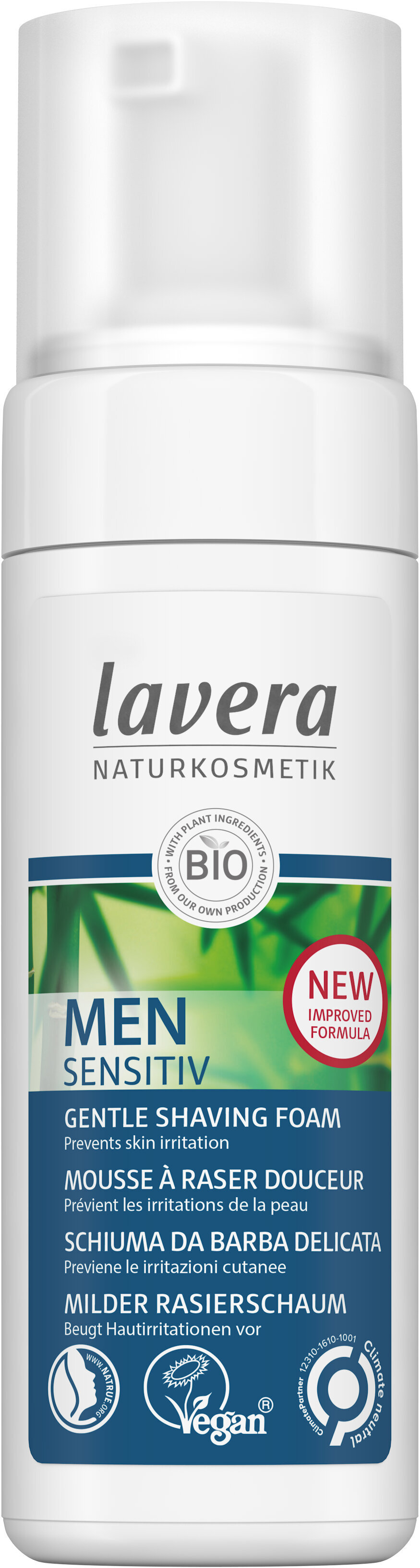 Нежная пена для бритья Lavera Men Sensitiv, 150 мл цена | 220.lv