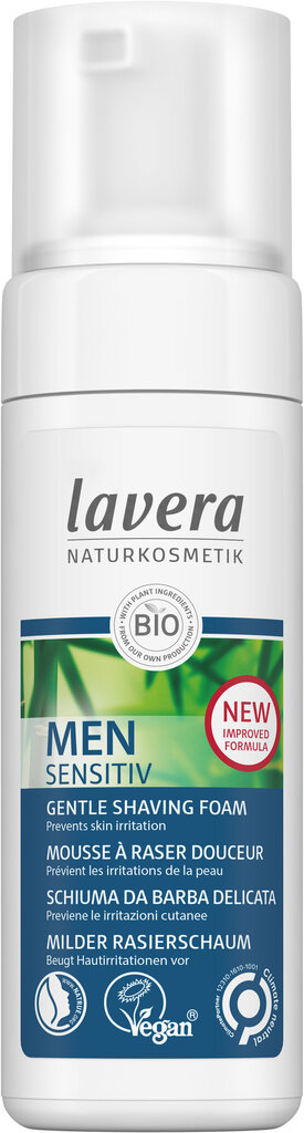 Maigas skūšanās putas Lavera Men Sensitiv 150 ml цена и информация | Skūšanās piederumi, kosmētika | 220.lv