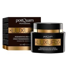 Ночной крем PostQuam Luxury Gold 50 мл цена и информация | Наносите на чистую кожу лица. Подержите около 10-15 минут и смойте водой. | 220.lv
