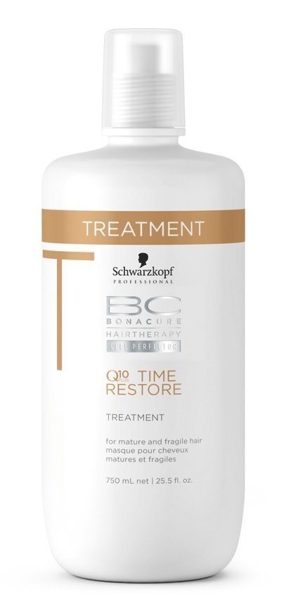 Maska nobriedušiem un trausliem matiem Schwarzkopf Professional BC Bonacure Time Restore Q10 plus 750 ml цена и информация | Matu uzlabošanai | 220.lv