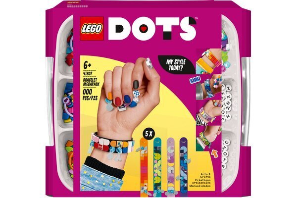 41807 LEGO® DOTS Rokassprādžu megapaka dizaineriem cena un informācija | Konstruktori | 220.lv