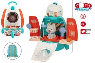 Mugursoma-raķete GOGO Friends ar figūriņu un piederumiem, 3+ cena un informācija | Rotaļlietas zēniem | 220.lv