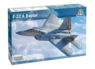 F-22 A RAPTOR ITALERI 1:48 2822 cena un informācija | Kolekcionējamie modeļi | 220.lv