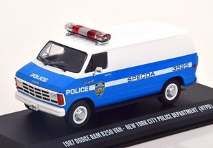 Dodge RAM B250 Van 1987 New York City Police Department GREENLIGHT 1:43 86577 cena un informācija | Kolekcionējamie modeļi | 220.lv