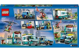 60371 LEGO® City Neatliekamās palīdzības transportlīdzekļu bāze цена и информация | Конструкторы и кубики | 220.lv