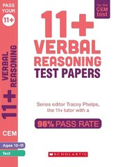 11plus Verbal Reasoning Tests Ages 10-11 cena un informācija | Grāmatas pusaudžiem un jauniešiem | 220.lv