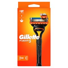 Gillette Fusion skuveklis + nomaiņas galviņas 2gab цена и информация | Косметика и средства для бритья | 220.lv