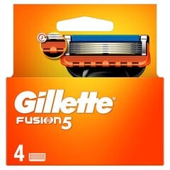 Skuvekļu galviņas Gillette Fusion 4 gab. cena un informācija | Skūšanās piederumi, kosmētika | 220.lv