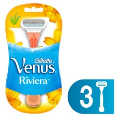 Одноразовые бритвы Gillette Venus Riviera - Single ladies razor (2 шт) цена и информация | Косметика и средства для бритья | 220.lv