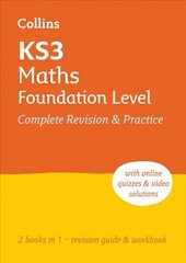 KS3 Maths Foundation Level All-in-One Complete Revision and Practice: Ideal for Years 7, 8 and 9 cena un informācija | Grāmatas pusaudžiem un jauniešiem | 220.lv