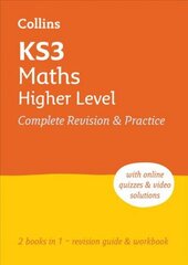KS3 Maths Higher Level All-in-One Complete Revision and Practice: Ideal for Years 7, 8 and 9 cena un informācija | Grāmatas pusaudžiem un jauniešiem | 220.lv