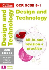 OCR GCSE 9-1 Design & Technology All-in-One Complete Revision and Practice: Ideal for Home Learning, 2022 and 2023 Exams edition cena un informācija | Grāmatas pusaudžiem un jauniešiem | 220.lv