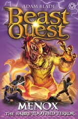 Beast Quest: Menox the Sabre-Toothed Terror: Series 22 Book 1 Illustrated edition cena un informācija | Grāmatas pusaudžiem un jauniešiem | 220.lv