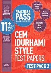 Practise and Pass 11plus CEM Test Papers - Test Pack 2, Test pack 2, Practise and Pass 11plus CEM Test Papers - Test Pack 2 цена и информация | Книги для подростков  | 220.lv