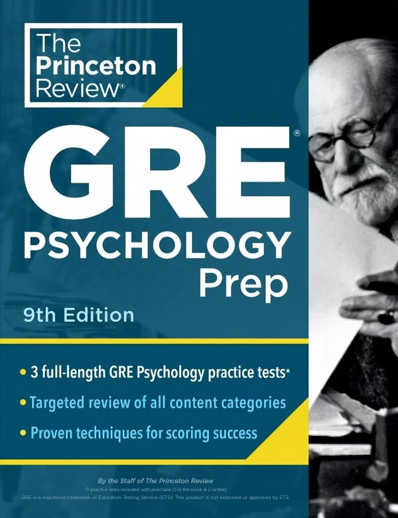 Princeton Review GRE Psychology Prep, 9th Edition: 3 Practice Tests plus Review & Techniques plus Content Review цена и информация | Grāmatas pusaudžiem un jauniešiem | 220.lv