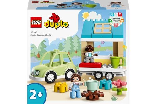 10986 LEGO® DUPLO Ģimenes māja uz riteņiem cena un informācija | Konstruktori | 220.lv