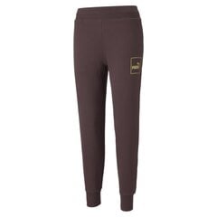 Ikdienas bikses sievietēm Puma Holiday Pants FL Fudge - 58955321, violetas cena un informācija | Bikses sievietēm | 220.lv