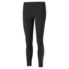 Sporta legingi sievietēm Puma Holiday Leggings Puma Black-Gold - 58955201, melni cena un informācija | Sporta apģērbs sievietēm | 220.lv