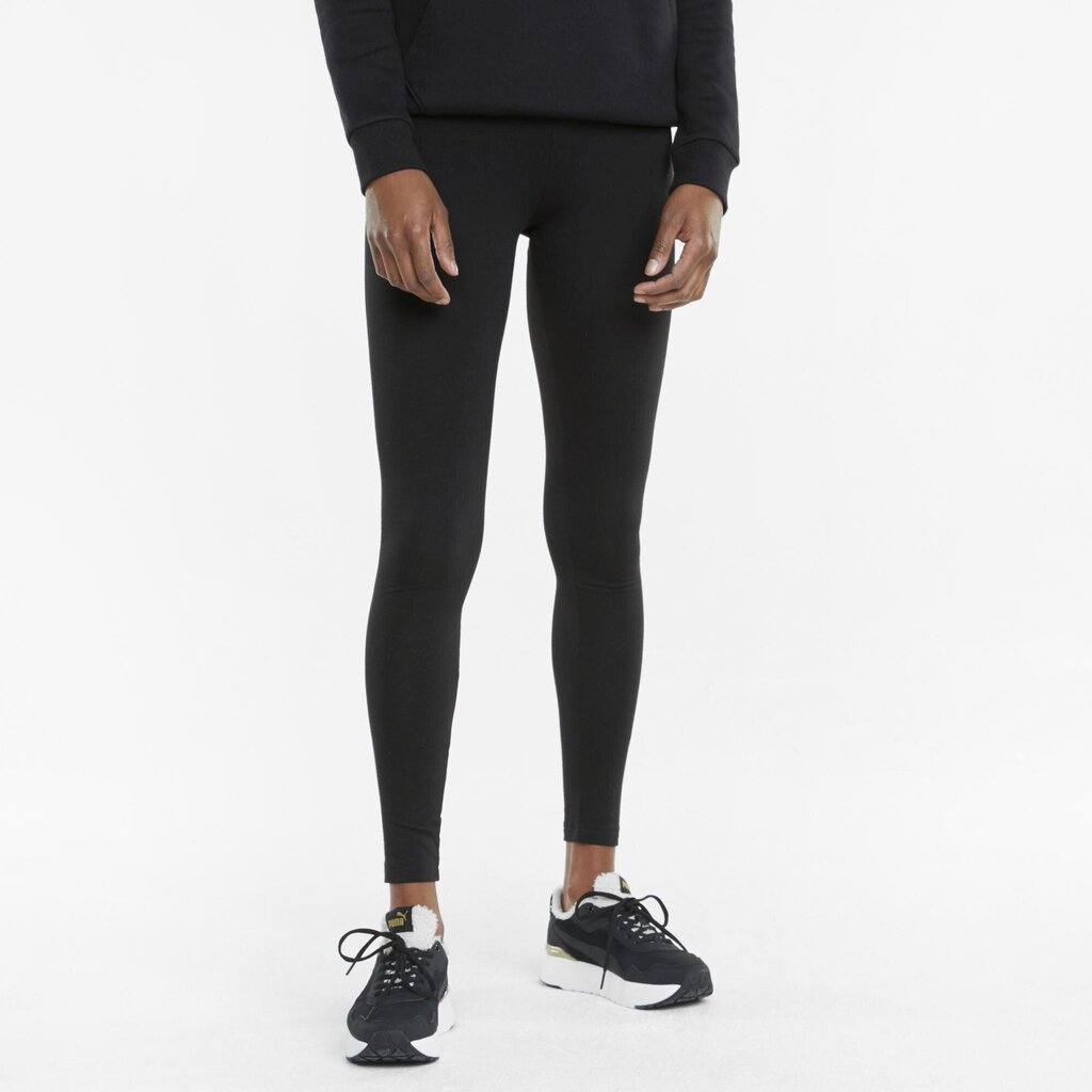 Sporta legingi sievietēm Puma Holiday Leggings Puma Black-Gold - 58955201, melni cena un informācija | Sporta apģērbs sievietēm | 220.lv