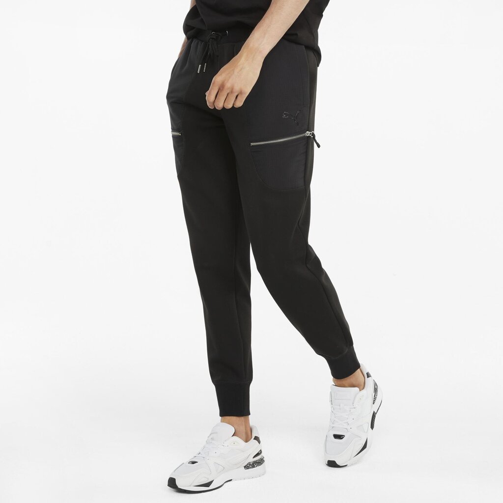 Sporta bikses vīriešiem Puma JTS Pants DK Puma Black 53158901, melnas цена и информация | Sporta apģērbs vīriešiem | 220.lv