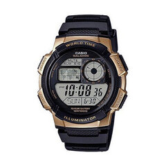 Vīriešu Pulkstenis Casio WORLD TIME ILLUMINATOR - 10 gadu bateriju (Ø 43 mm) S7201296 cena un informācija | Vīriešu pulksteņi | 220.lv