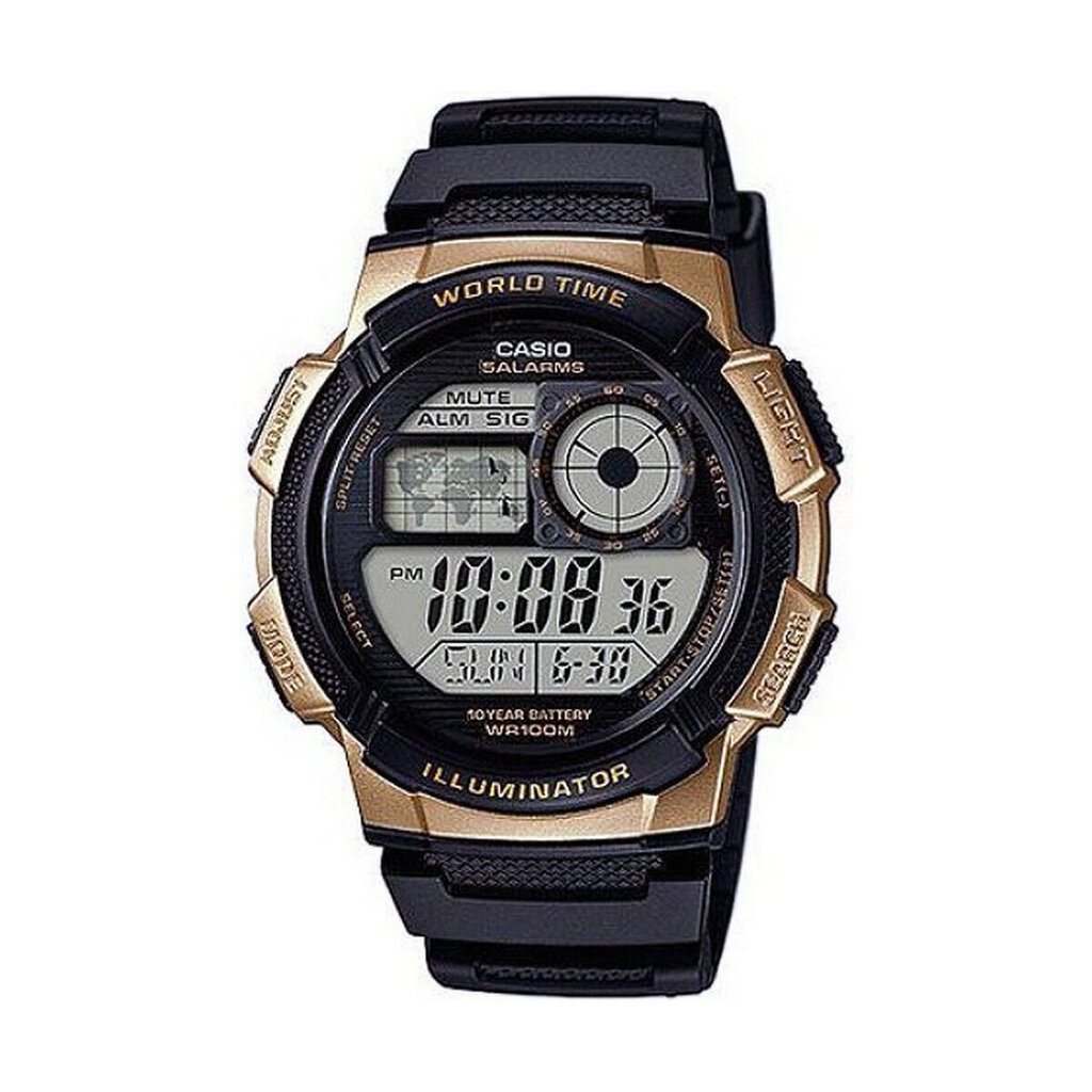 Vīriešu Pulkstenis Casio WORLD TIME ILLUMINATOR - 10 gadu bateriju (Ø 43 mm) S7201296 цена и информация | Vīriešu pulksteņi | 220.lv