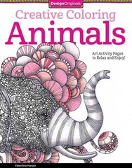 Creative Coloring Animals: Art Activity Pages to Relax and Enjoy! цена и информация | Книги об искусстве | 220.lv