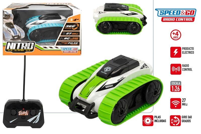 Auto R/C ar kāpurķedēm Nitro Speed&Go cena un informācija | Rotaļlietas zēniem | 220.lv