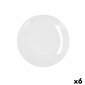 Šķīvis Bidasoa Glacial Coupe Keramika Balts (21 cm) (6x) цена и информация | Trauki, šķīvji, pusdienu servīzes | 220.lv