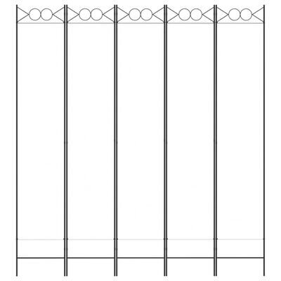 Telpas nodalījums, 5 daļu, balts, 200x220cm, auduma cena un informācija | Aizslietņi | 220.lv