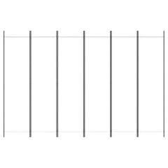 Telpas nodalījums, 6 daļu, balts, 300x200cm, auduma cena un informācija | Aizslietņi | 220.lv