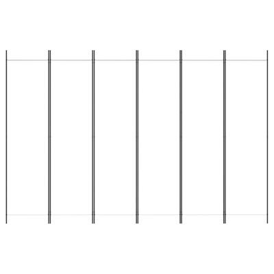 Telpas nodalījums, 6 daļu, balts, 300x200cm, auduma cena un informācija | Aizslietņi | 220.lv