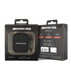 AMG Liquid Silicone Case for Airpods 1/2 Black цена и информация | Наушники | 220.lv