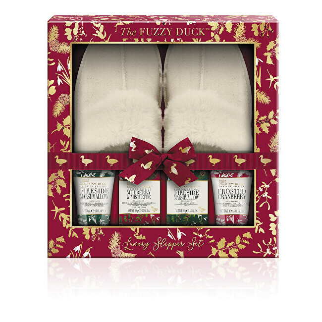 Kosmētikas komplekts sievietēm Baylis & Harding Winter Kingdom: ziepes 100 g + pēdu vannas sāls 100 g + mazgāšanas želeja 50 ml + pēdu krēms 50 ml + čības cena un informācija | Ziepes | 220.lv