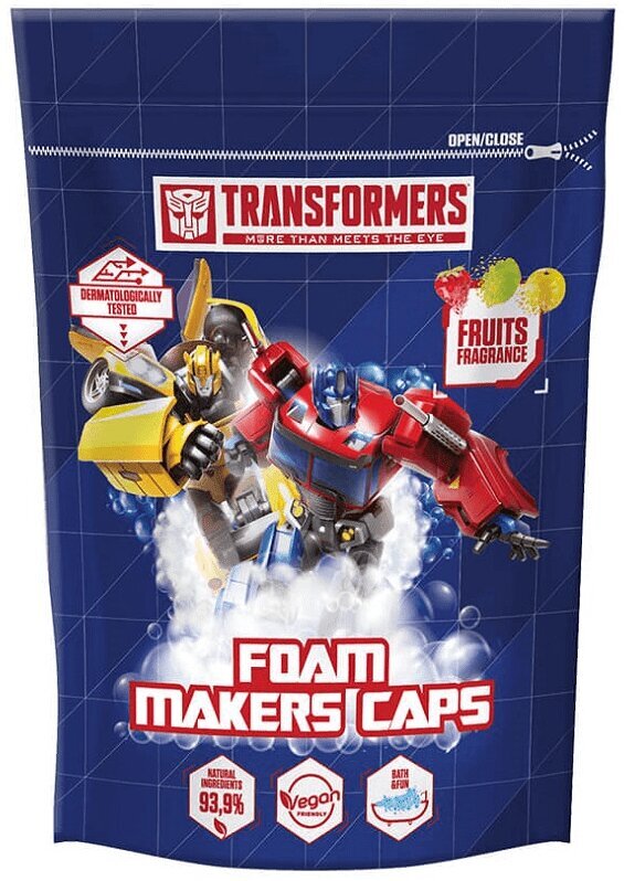 Vannas putas bērniem Lorenay Transformers Foamers, 6x20g cena un informācija | Dušas želejas, eļļas | 220.lv