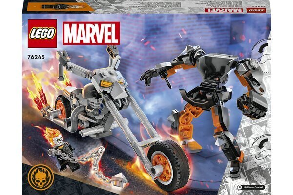 76245 LEGO® Marvel Tumšs motociklists robots un motocikls cena un informācija | Konstruktori | 220.lv