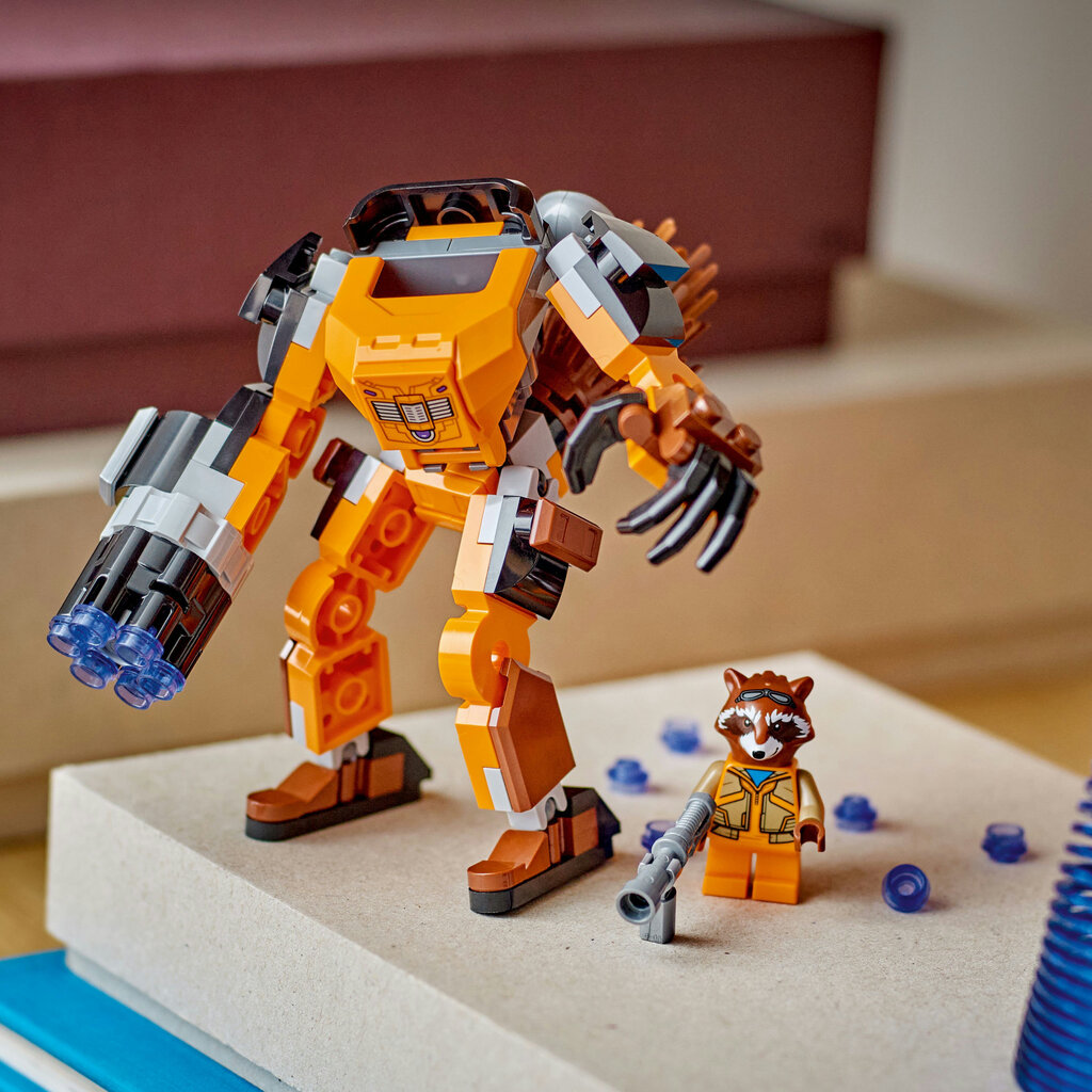 76243 LEGO® Marvel Rocket bruņu robots cena un informācija | Konstruktori | 220.lv