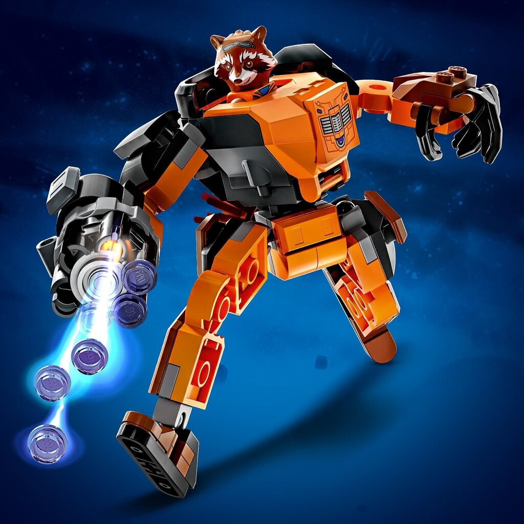 76243 LEGO® Marvel Rocket bruņu robots cena un informācija | Konstruktori | 220.lv