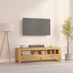 TV galdiņš, 110x30x35cm, tīkkoka masīvkoks cena un informācija | TV galdiņi | 220.lv