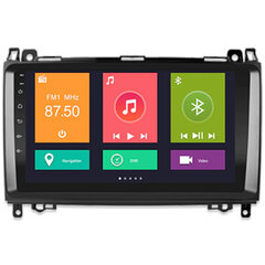 Multivides planšetdators Android MERCEDES BENZ 2004-06 SPRINTER (W906) VITO (W639) A (W169) B (W245) B200 KLASES, 9 collu, USB/WiFi/GPS/Bluetooth цена и информация | Автомагнитолы, мультимедиа | 220.lv